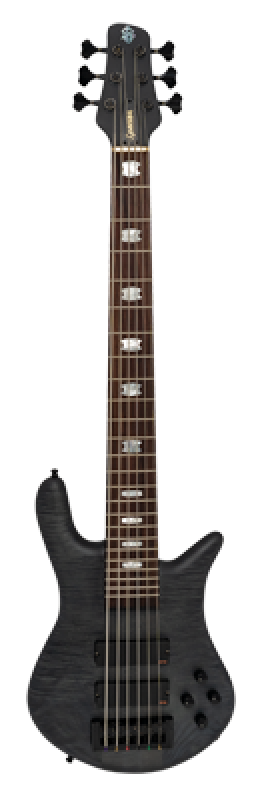 SPECTOR Bassgitarre, EuroLX, 6-Saiter, aktiv, Black Stain Matte