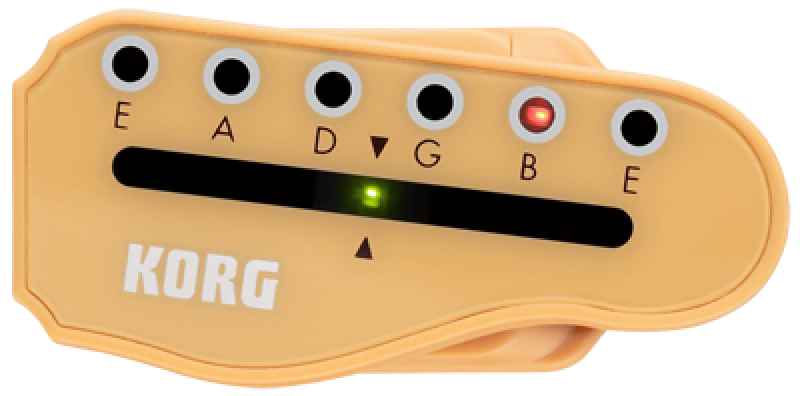 KORG Stimmgerät, E-Gitarre, Headtune G1, Clip-On, beige