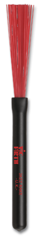 VIC FIRTH Besen, BJR, Jazz Rake, rot, Plastik