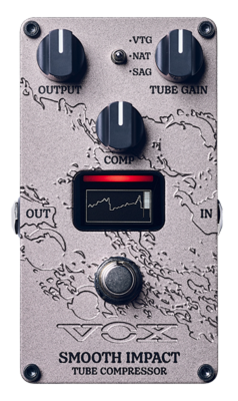 VOX Effektpedal, Preamp, VALVENERGY, Smooth Impact, Nutube, Compressor
