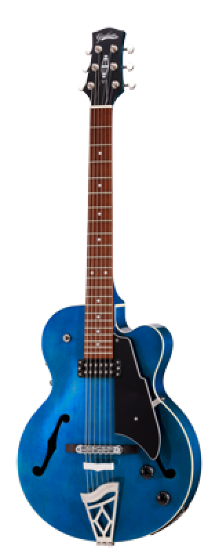 VOX E-Gitarre, halbakustisch, Modeling, Giulietta, Transparent Blue