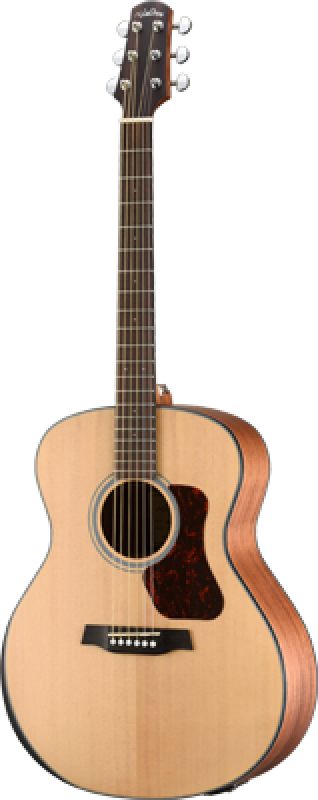 WALDEN Westerngitarre, Grand Auditorium, Decke massiv, Mattlack, EQ