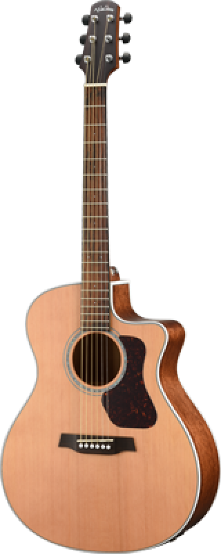 WALDEN Westerngitarre, Grand Auditorium Cut, vollmassiv, Satinlack, EQ