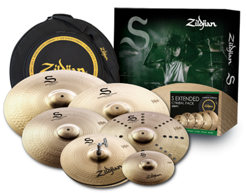 ZILDJIAN Beckenset, S Family, Extended Cymbal Pack, 14H/16TCr+16Cr+18C