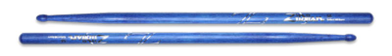 ZILDJIAN Drum Sticks, Hickory Wood Tip Serie, 5A, blau