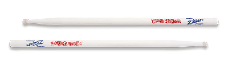 ZILDJIAN Drum Sticks, Artist Serie, Travis Barker, Wood-Tip, weiß