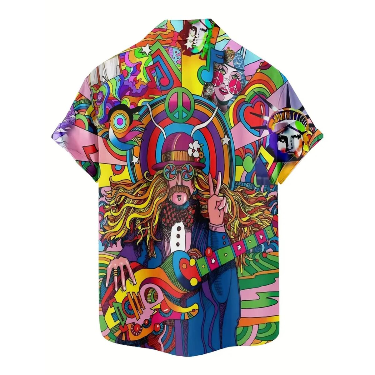 ROCK-HUS Hawaihemd Peace & Psychodelic