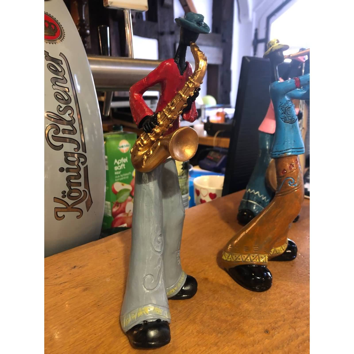 ROCK-HUS Dekor-Figur Amerikanische Band New Orleans Saxophone