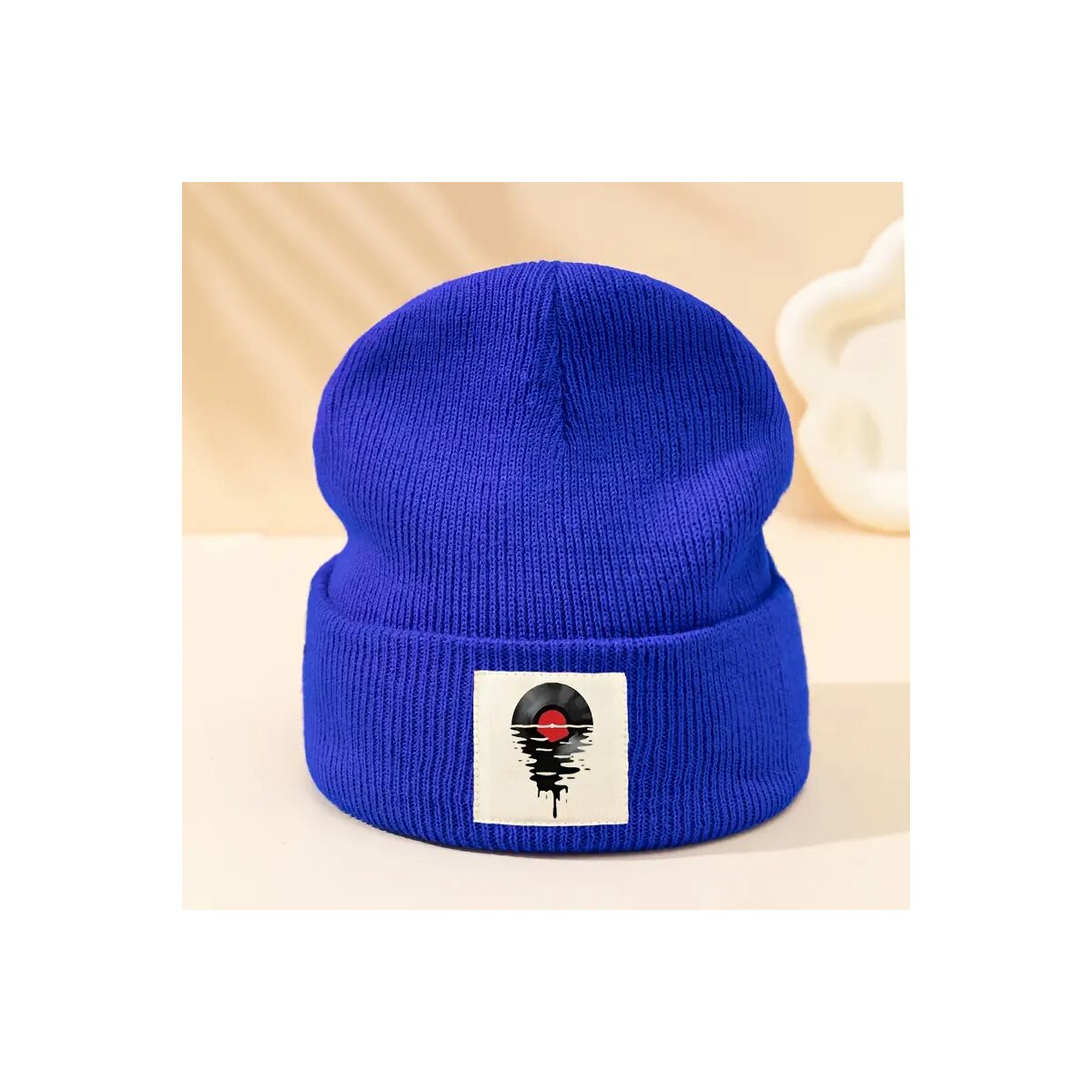 ROCK-HUS Strick-Beanie Melting Vinyl