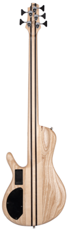 Preview: CORT Bassgitarre, A5 Beyond, Open Pore Bubinga Natural, 5-Saiter, Soft