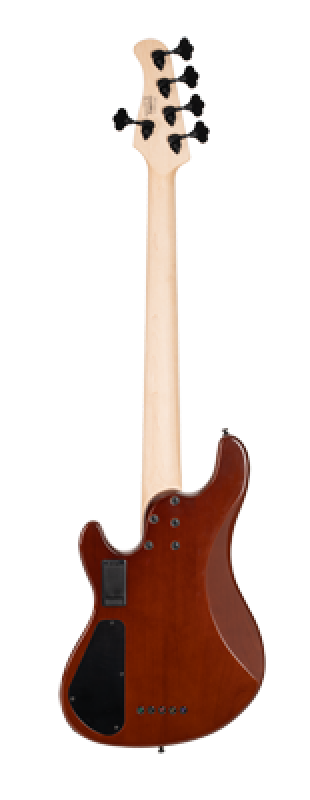Preview: CORT Bassgitarre, GB-Fusion 5, Antique Brown Burst, Gigbag