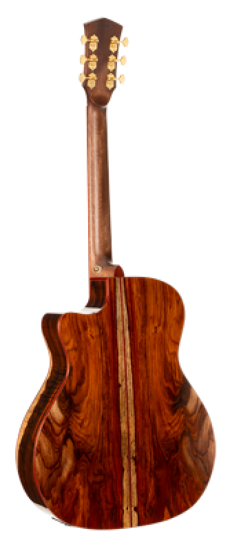 CORT Westerngitarre, GOLD A10 Cocobolo, Natur Hochglanz, Preamp, Softc
