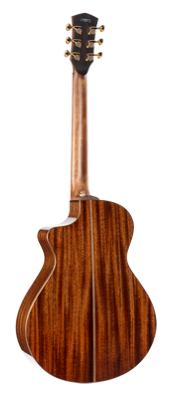 CORT Westerngitarre, Modern Black, Trans Black Gloss, Preamp, Koffer