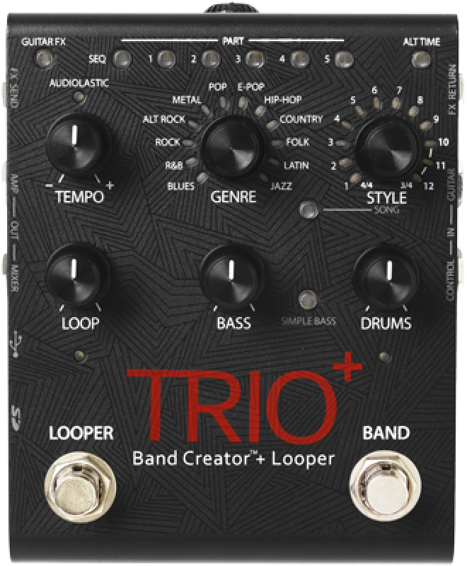 DIGITECH Effektpedal, Trio+, Band Creator mit Looper
