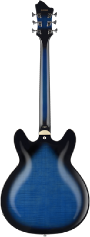 Preview: HAGSTROM E-Gitarre, Super Viking, Dark Baltic Sea Flame