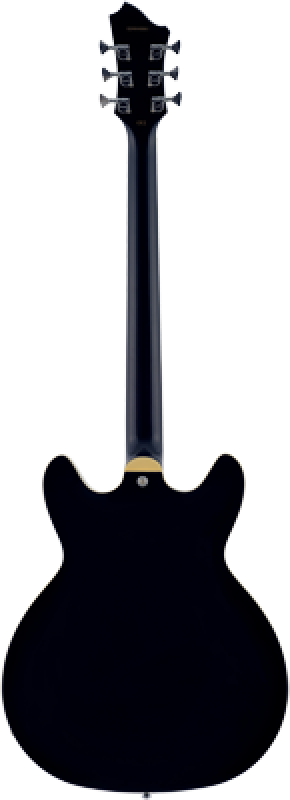 Preview: HAGSTROM E-Gitarre, Viking Baritone DLX, Black Gloss