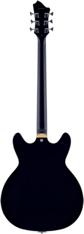 Preview: HAGSTROM E-Gitarre, Tremar Viking Baritone DLX, Black Gloss