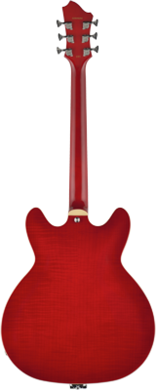 Preview: HAGSTROM E-Gitarre, Tremar Viking Deluxe, Wild Cherry Transparent