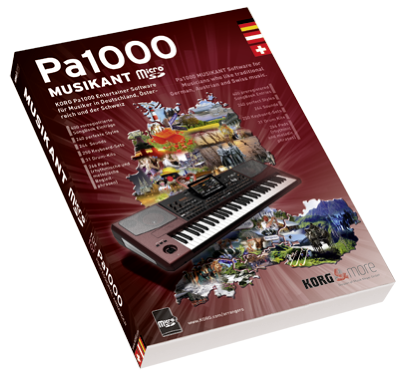 KORG Software, MUSIKANT, für Pa1000, mit micro-SD Karte