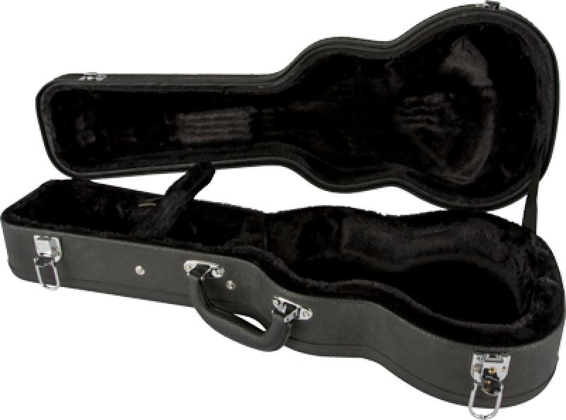 LANIKAI Koffer, für Baritonukulele, schwarz, Logo gestickt