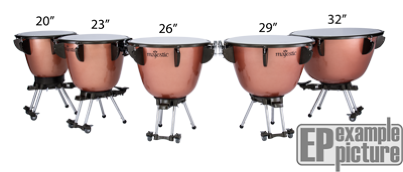 MAJESTIC Pauke, Concert Series, 32", Kupfer, gehämmert, tiefgezogen, d