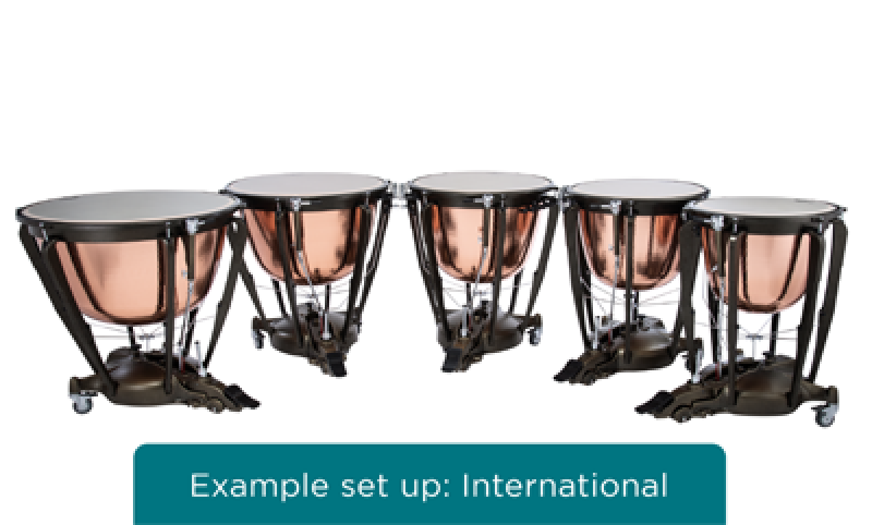 MAJESTIC Pauke, Symphonic Grand Series, 32", Kupfer, gehämmert, tiefge