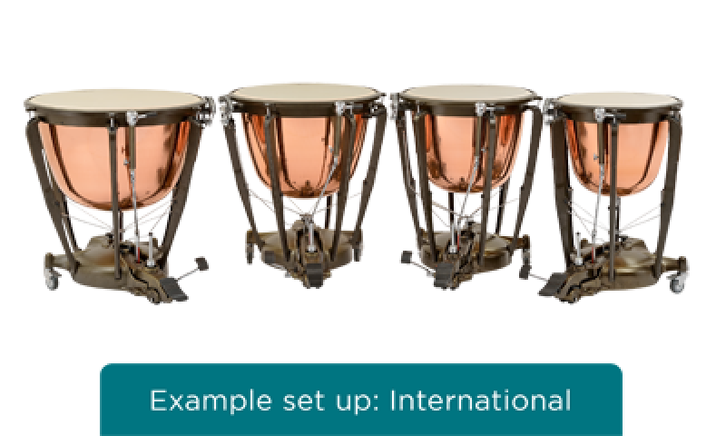 MAJESTIC Pauke, Symphonic Grand Series, 29", Kupfer, poliert, tiefgezo