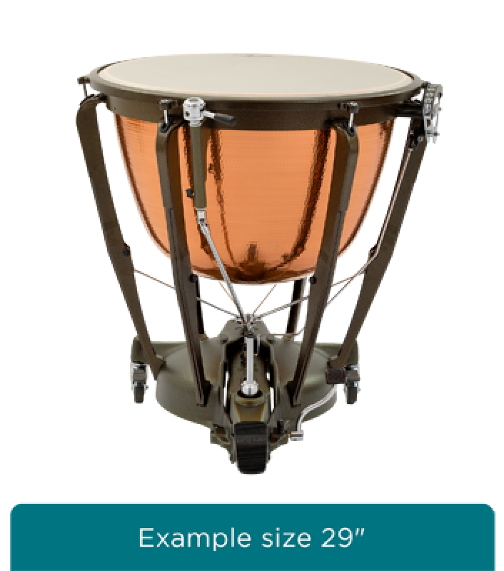 MAJESTIC Pauke, Symphonic Grand Series, 32", Kupfer, gehämmert, tiefge