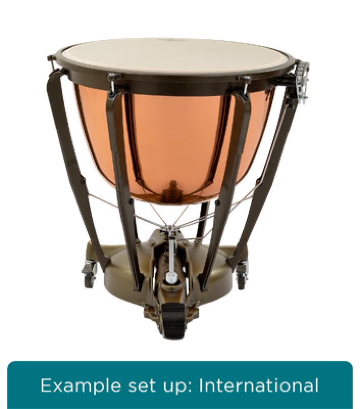 MAJESTIC Pauke, Symphonic Grand Series, 29", Kupfer, poliert, tiefgez.