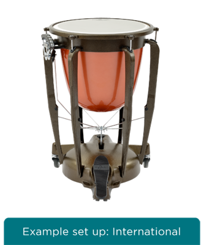 MAJESTIC Pauke, Symphonic Series, 20", Fiberglas, tiefgezogen, deutsch