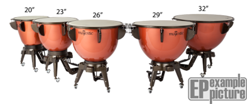 MAJESTIC Pauke, Harmonic Series, 32", Fiberglas, parabolisch, deutsch
