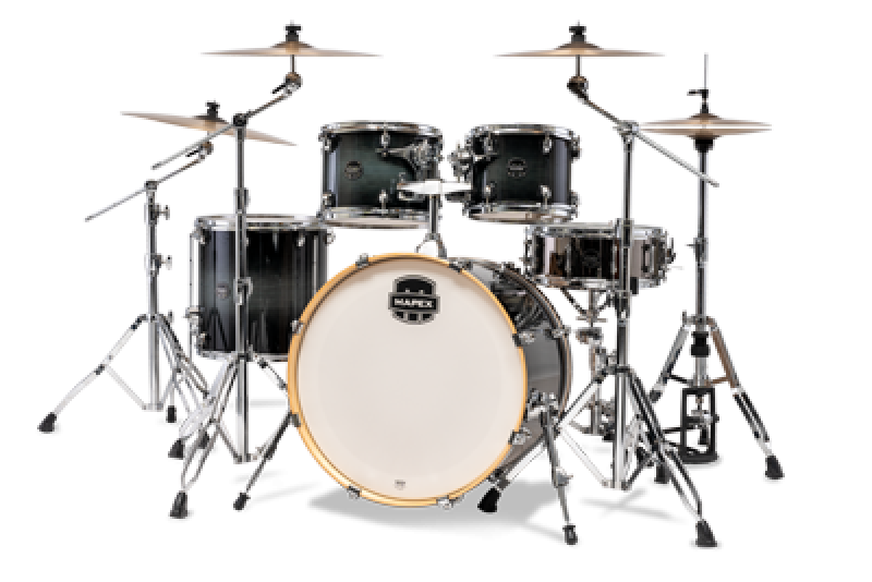MAPEX Shellset, Armory, Stage, mit Rosette, Black Onyx Burst #OZ