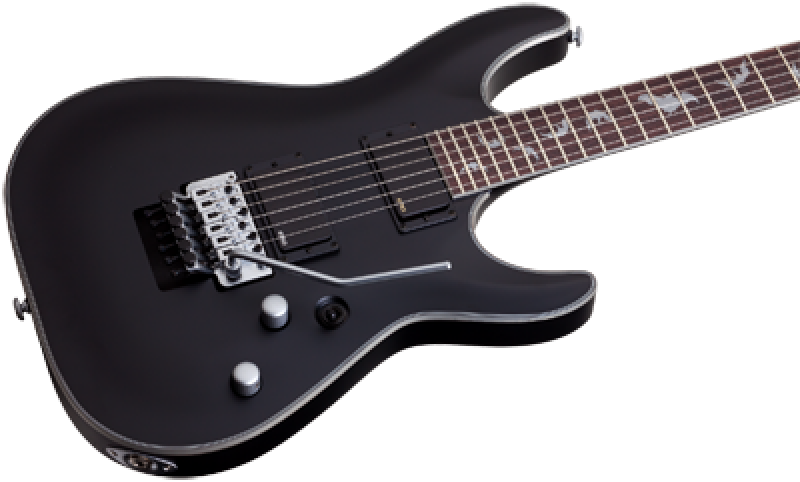 SCHECTER E-Gitarre, Damien Platinum-6 FR, Satin Black