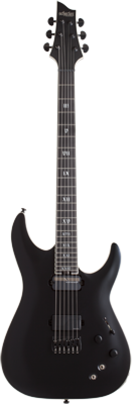 SCHECTER E-Gitarre, SLS Elite C-1 S Evil Twin, Satin Black