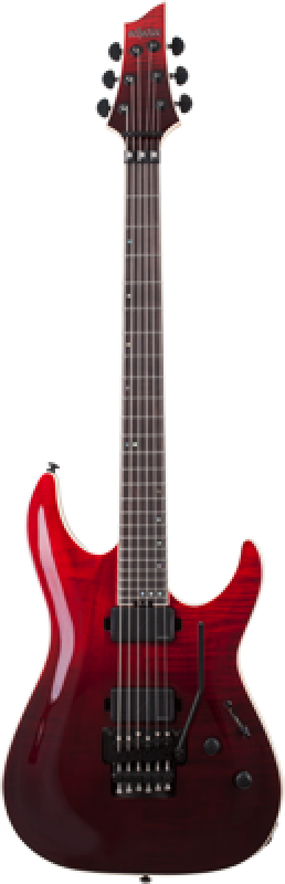 SCHECTER E-Gitarre, SLS Elite C-1 FR, Blood Burst