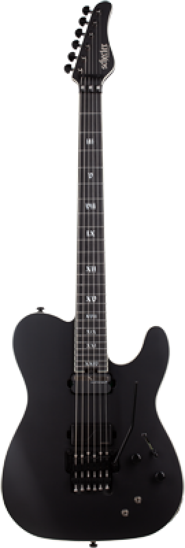 SCHECTER E-Gitarre, SLS Elite PT FR S Evil Twin, Satin Black