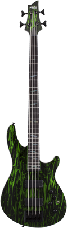 Preview: SCHECTER Bassgitarre, C-4 Silver Mountain, Toxic Venom