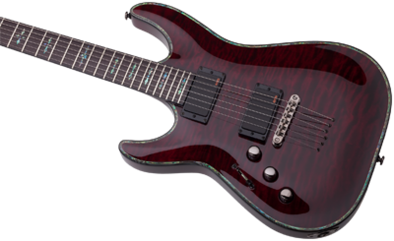 SCHECTER E-Gitarre, Hellraiser C-1, Black Cherry, Linkshänder