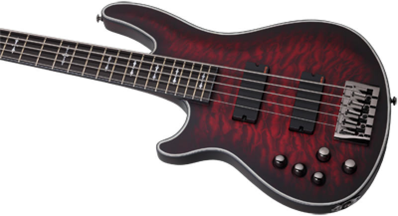 Preview: SCHECTER Bassgitarre, Hellraiser Extreme-5, Crimson Red Burst Satin, L
