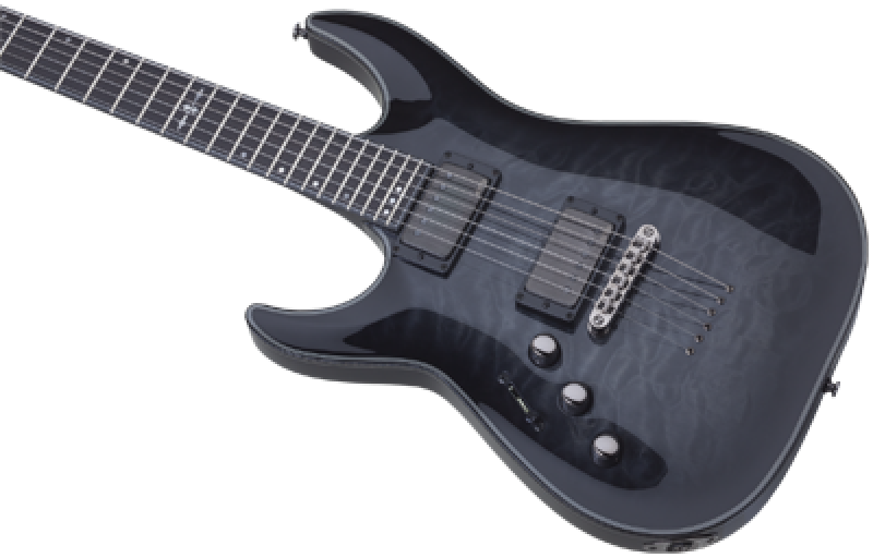 SCHECTER E-Gitarre, Hellraiser Hybrid C-1, Trans Black Burst, Linkshän
