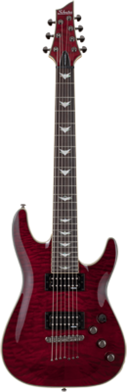 SCHECTER E-Gitarre, Omen Extreme 7, Black Cherry