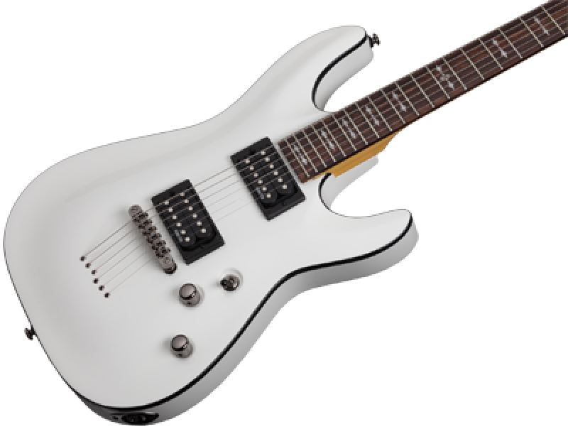 SCHECTER E-Gitarre, Omen 6, Vintage White