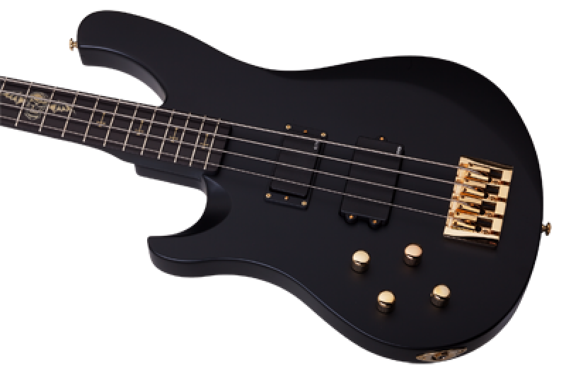 SCHECTER Bassgitarre, Signature Johnny Christ, Satin Black, Linkshände