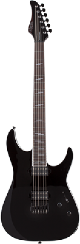 SCHECTER E-Gitarre, Reaper 6 Custom, Gloss Black