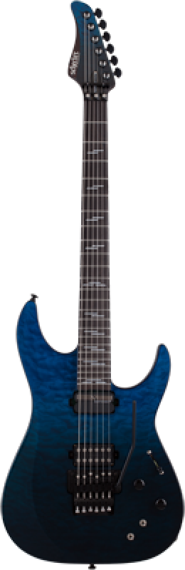 SCHECTER E-Gitarre, Reaper 6 FR S Elite, Deep Blue Ocean