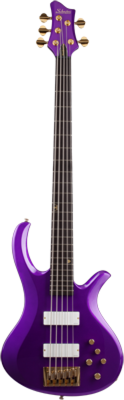 SCHECTER Bassgitarre, FreeZesicle-5, Purple