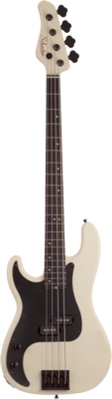SCHECTER Bassgitarre, P-4, Ivory, Linkshänder
