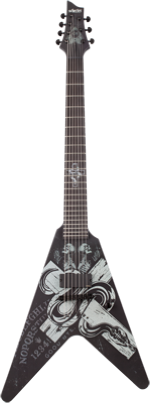 SCHECTER E-Gitarre, Signature Chris Howorth V-7, Snake Cross