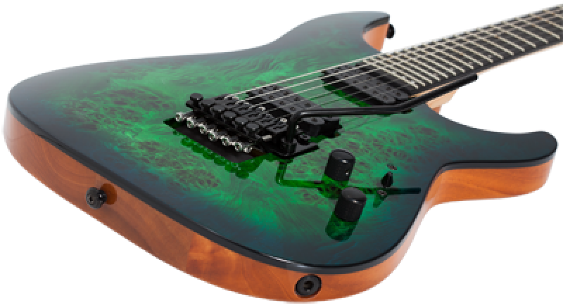 SCHECTER E-Gitarre, C-6 FR Pro, Aqua Burst