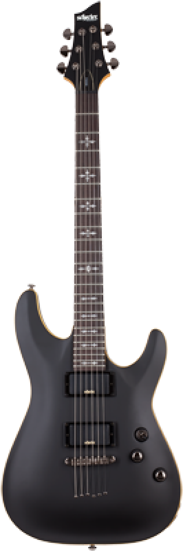 SCHECTER E-Gitarre, Demon 6, Aged Black Satin